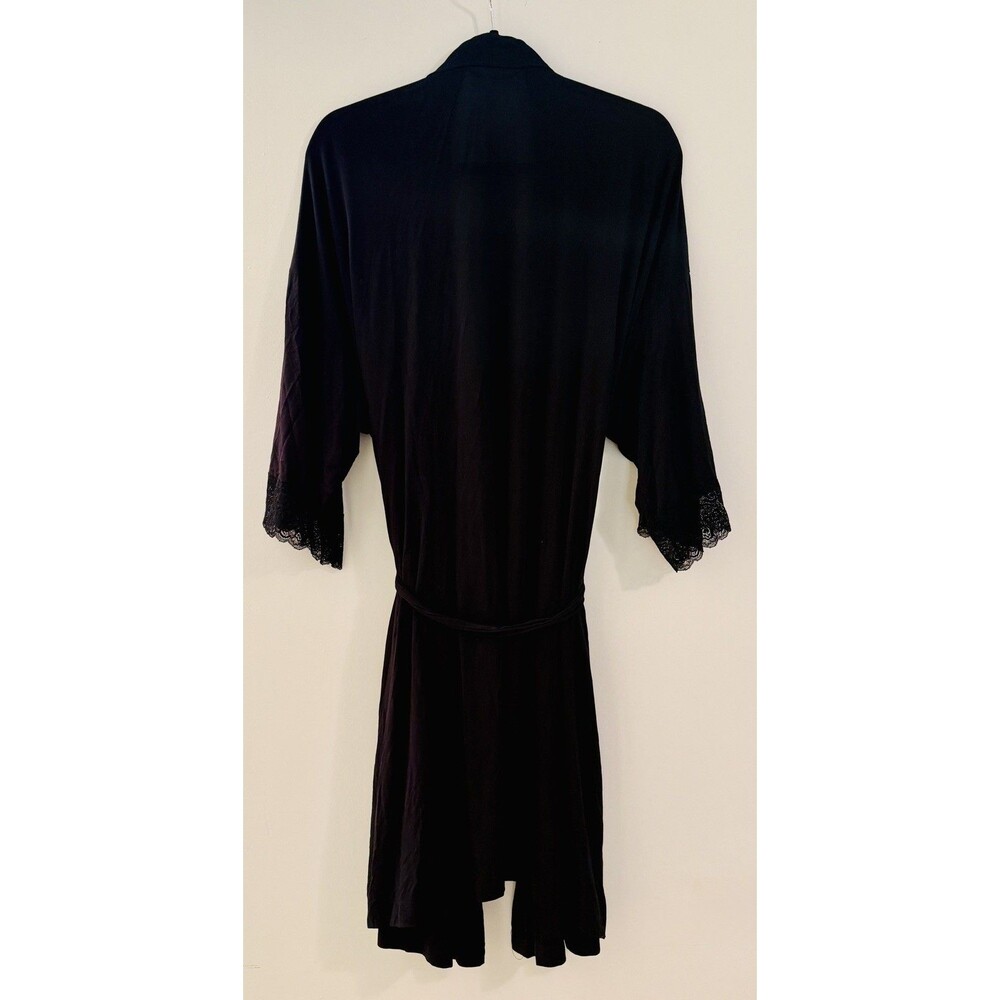 Love by Gap Maternity Women's Size XL Lace Trim Nursing Maternity Robe Modal